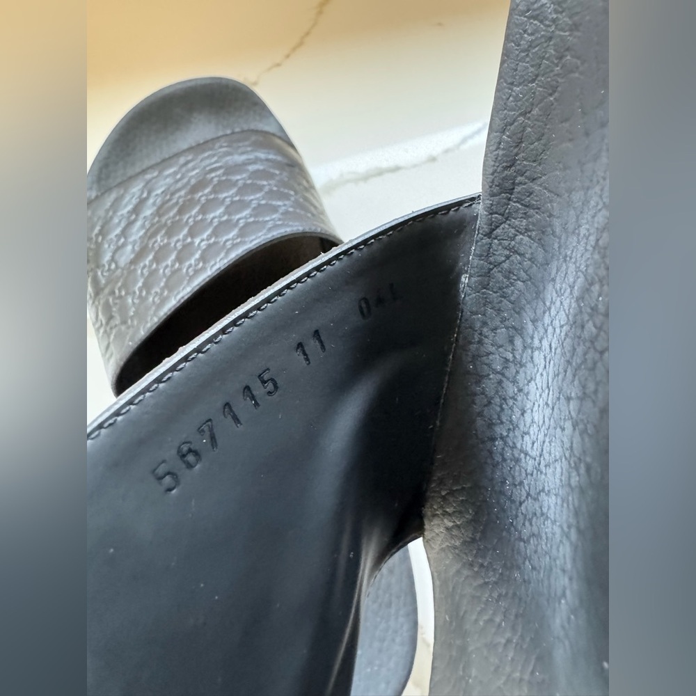 Gucci Mens Microguccissima Slides - Sz 11 - Picture 8 of 8